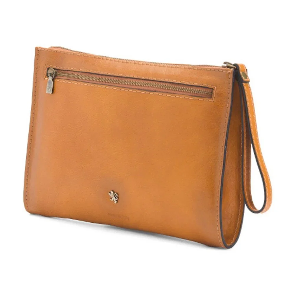 Pratesi Firenze Leather Large Clutch Wristlet